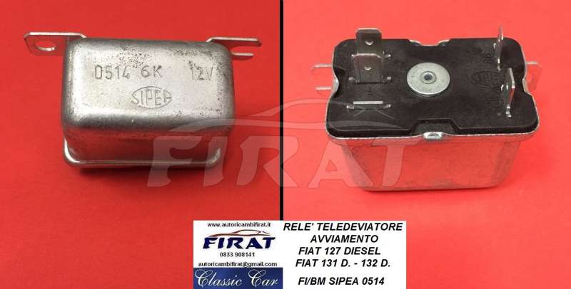 RELE' TELEDEVIATORE AVVIAMENTO FIAT 127 - 131 - 132